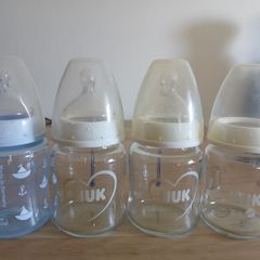 NUK Bottles Small x 4 + Teats 2 pack