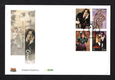 2000 Ireland Death Centenary of Oscar Wilde Stamp Block An Post First Day Cover (FDC)