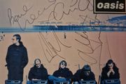 Oasis Roll With It CD single - signed by: Liam, Bonehead,Guigs, Alan White