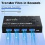 4-Port USB 3.0 Switch with Remote: Share Devices Effortlessly Image 3