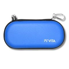 PS Vita PSP Carry Case Hard Protective Storage Bag Blue