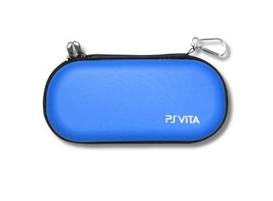 PS Vita PSP Carry Case Hard Protective Storage Bag Blue