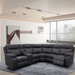 New Grey Recliner Corner Sofa