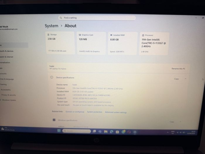 laptop i5 11th Generation