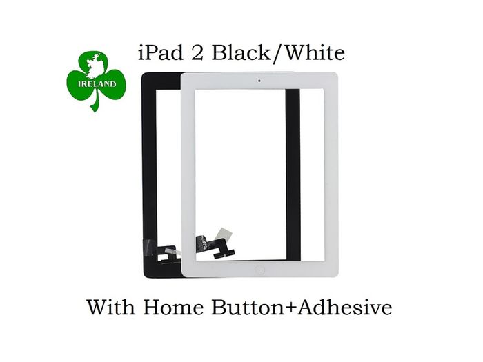 For iPad 2 Touch Screen Digitizer Glass with Home Button and Adhesive