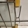 Vintage leaded glass with curved brass screen . Image 6