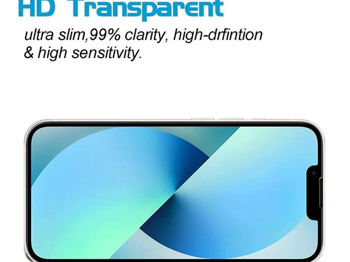 For iPhone 13 / 13 Pro Tempered Glass Screen Protector Saver Cover Case Friendly
