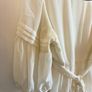 Monsoon square neck tie back blouse with crochet and cross stitch details Image 7