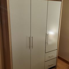 Oak and Grey Wardrobe (New)
