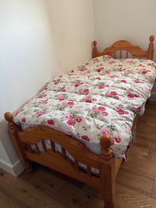 Single pine solid bed for sale