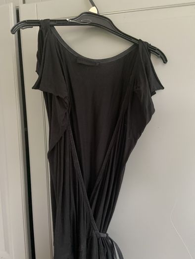 All saints drape detail wrap dress