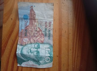 Irish 10 Ten Pound Note. James Joyce Series C 1994