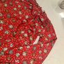 Girls Christmas  Red Cute Bow Shirt 7-8 Image 2
