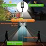 Solar Lights Outdoor, Freeas 213 LED Solar Powered Street Lights Motion Sensor Wall Lamp Waterproof Security Light with 180 Adjustable Pole for Outside Wall, Garden, Street, Porch (2 Pack) Image 3