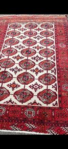 Beautiful Afghan Bokhara Hand Knotted Rug Carpet
