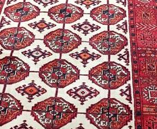 Beautiful Afghan Bokhara Hand Knotted Rug Carpet