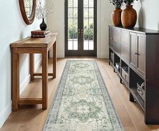 Rug Living Room 80x300cm, Vintage Runner Rug for Hallway, Washable Bedside Rug, Boho Anti Slip Floor Carpets Mat, Long Runner Rug, Length Stair Mats, Entrance, Corridor