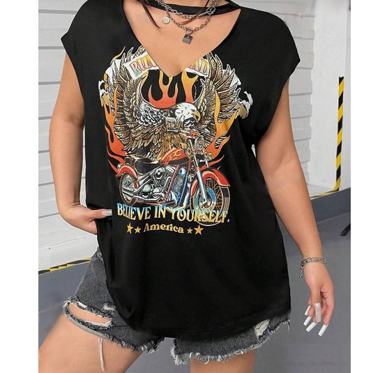 Black & Pink Rock Style Top size 20/22 + other Amazing Tops available