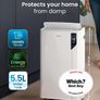 Pro Breeze 20L/Day Compressor Dehumidifier - Energy Efficient with Laundry Mode, Humidity Sensor, Carbon Air Filter for Mould, Damp & Moisture, for Home & Bedroom - WHICH? BEST BUY DEHUMIDIFIER AWARD Image 2