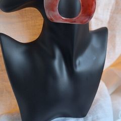 Large Coral Statement Earrings