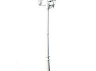 main image for ad Garden Light Post 3-arms 215 cm White Aluminium