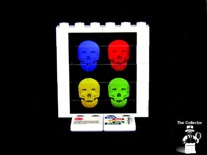 LEGO Rare The Art Of The Brick By Nathan Sawaya Lego Printed Museum Exhibit Limited Edition Promo The Colored Skulls The Art Of The Brick Lego