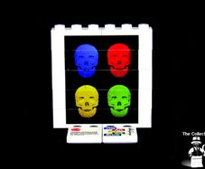 LEGO Rare The Art Of The Brick By Nathan Sawaya Lego Printed Museum Exhibit Limited Edition Promo The Colored Skulls The Art Of The Brick Lego