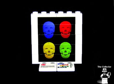 LEGO Rare The Art Of The Brick By Nathan Sawaya Lego Printed Museum Exhibit Limited Edition Promo The Colored Skulls The Art Of The Brick Lego