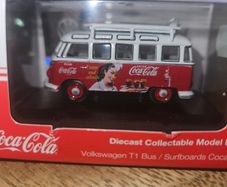Coca-Cola Vw T1 Surfboards Bus 1.76 Scale