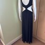 Apricot black maxi dress Image 2