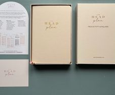 The Head Plan Productivity and Wellness Journal - Undated Planner Cream