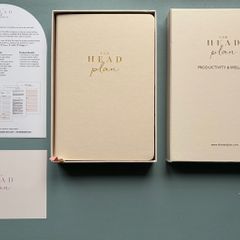 The Head Plan Productivity and Wellness Journal - Undated Planner Cream