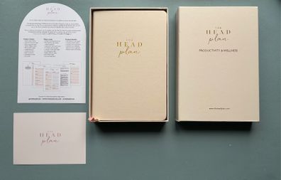 The Head Plan Productivity and Wellness Journal - Undated Planner Cream