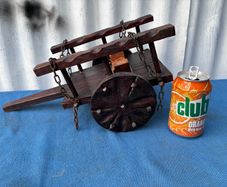 Vintage miniature wooden cart
