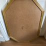 Vintage Octagonal Wall Mirror - Gilt Frame with Floral Inlay (58cm x 83cm) Image 3