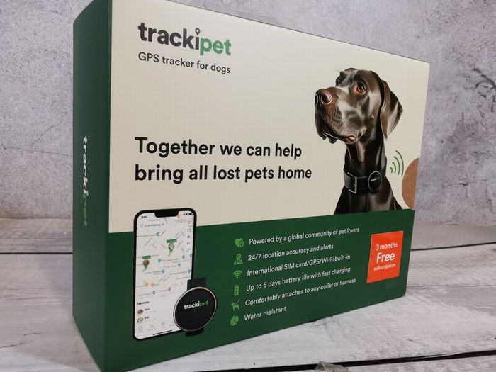 TrackiPet GPS Pet Tracker Dog Tiny Waterproof + 3 Month Subscription