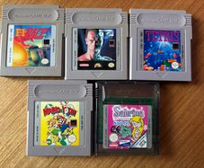 Gameboy games, Terminator, Mario Yoshi, Tetris, F1 Race (free post)