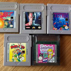Gameboy games, Terminator, Mario Yoshi, Tetris, F1 Race (free post)