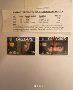 Telecom Eireann Callcard Tia Maria collection Mint Condition 2 x 10 units
