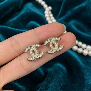 Pearl stud earrings
