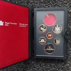 1983 Royal Canadian Mint Proof Set, Case and 6 Coins - ( Spares/Repairs )