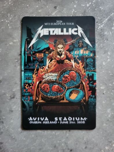 Metallica fan card night 2