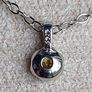 Natural Yellow Diamond 0.14ct GWLAB Certified S925 Rhodium-Plated Pendant Image 7
