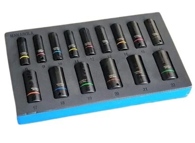 Manarola Professional Deep Impact Socket Set