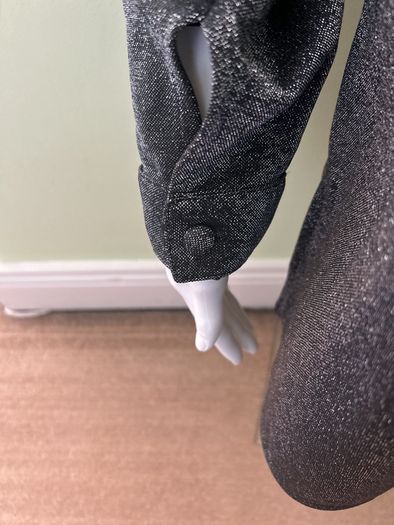 Sparkle dark silver blouse