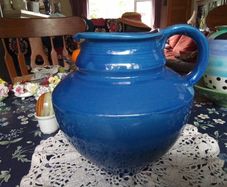 Large Barnum Studio Pottery Blue Jug