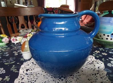 Large Barnum Studio Pottery Blue Jug