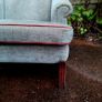 20th century mahogany framed lounge chair Image 2