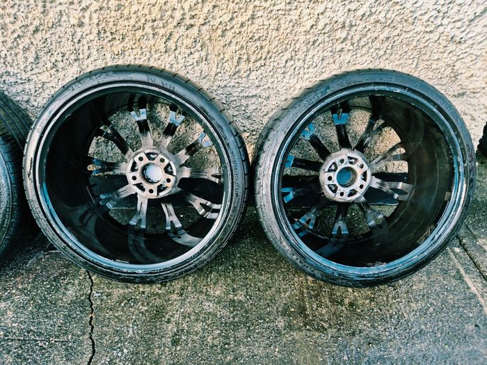 R20 5x120 BMW Style 669M staggered alloy wheels with good tyres