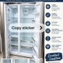 Belling American-Style Side-by-Side Fridge Freezer - Stainless Steel Image 2